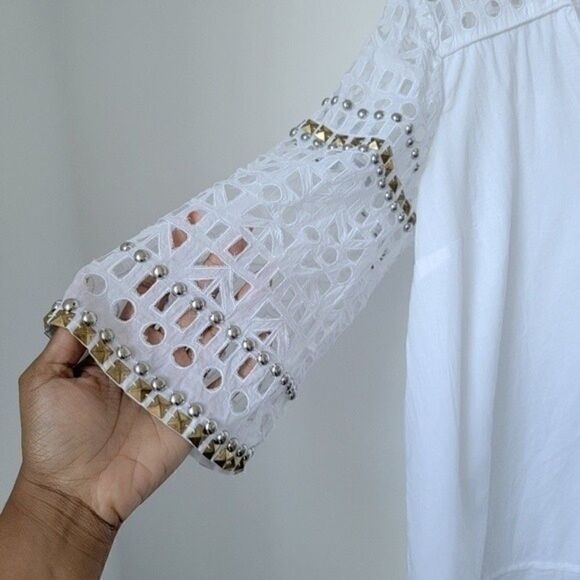 Tory BURCH white embellished tunic - Picture 9 of 14